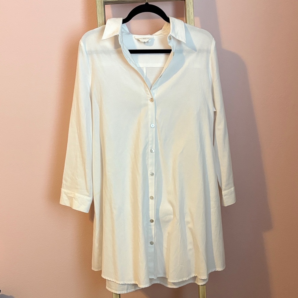 Pomander Place Cream Long Sleeve Dress